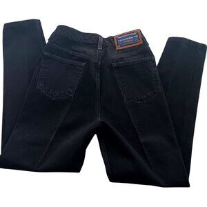 Vintage 90's Denim Jeans 8S 28x29 Liz Claiborne Lizwear Black High-Waist